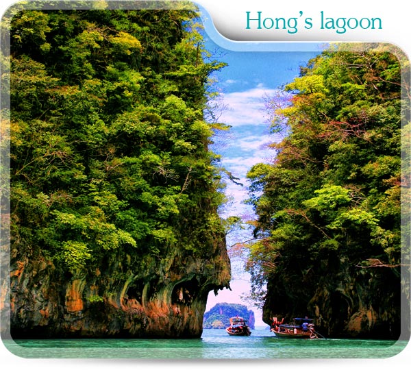 Hong's lagoon in krabi thailand