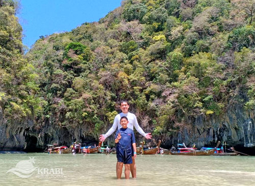 พาลูกเที่ยว เกาะห้อง กระบี่ ด้วยเรือหางยาว